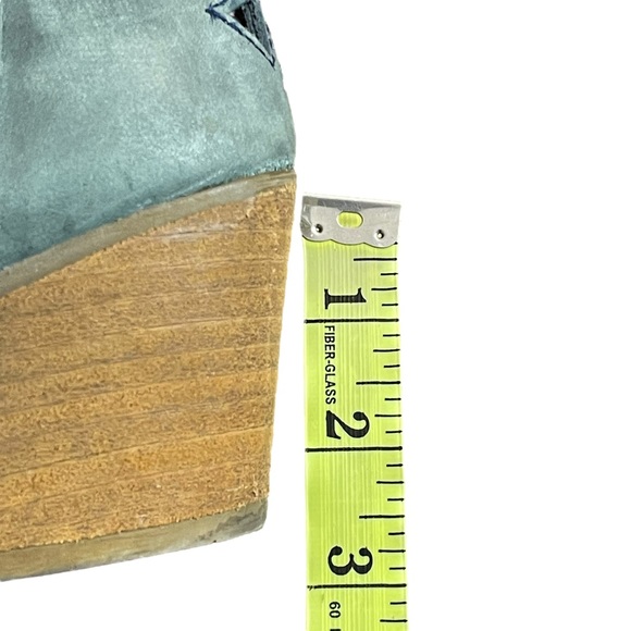 Musse & Cloud Sage Green Athenisse Leather Stacked Heel Ankle Boot (EU37) - Picture 11 of 11